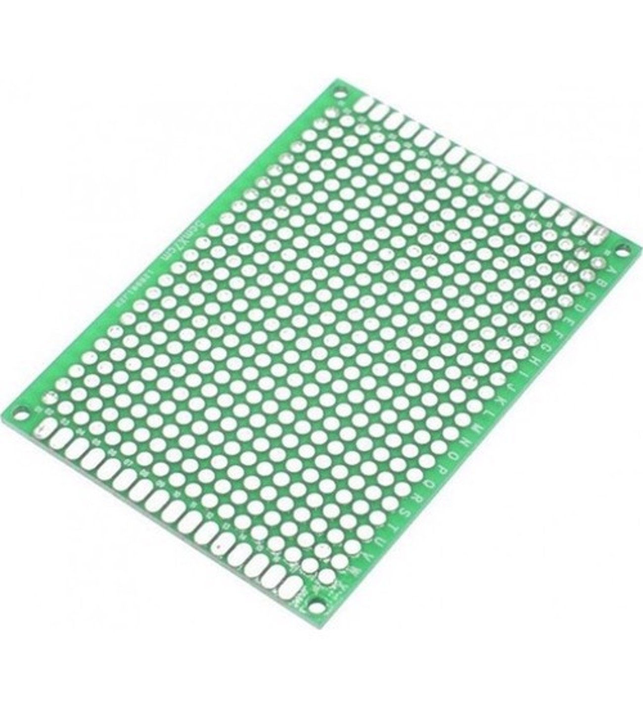 5x7 cm Çift Yüzlü Delikli Pertinaks PCB Devre Kartı (Bakır)