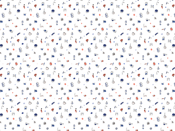 pattern b-visual - farbig - mittleres Mu