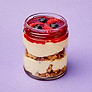Mixed Berry Cheesecake Jar, Strawberry and raspberry cheesecake jar