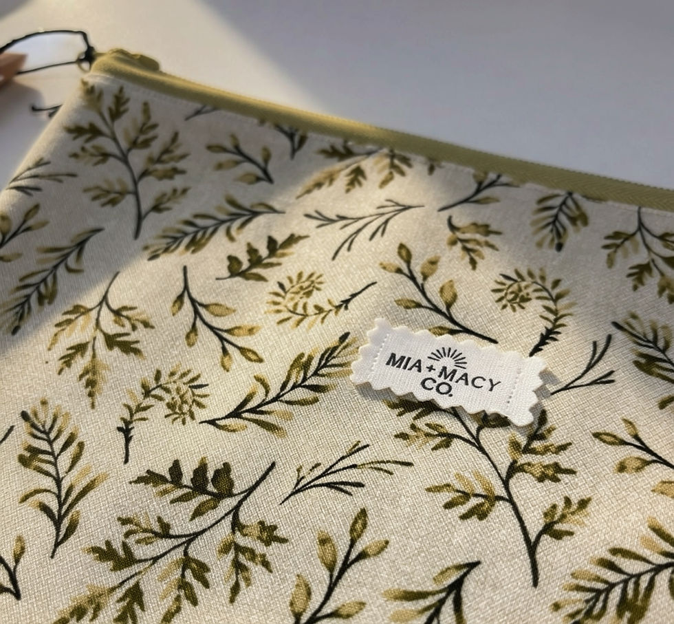 Thumbnail: Zip Accessory Pouch (Soft Greenery)
