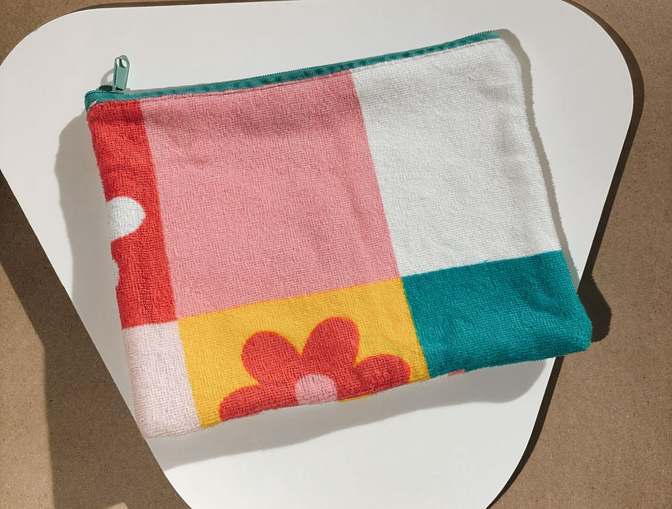 Thumbnail: Zip Accessory Towel Pouch (Daisy Pop)