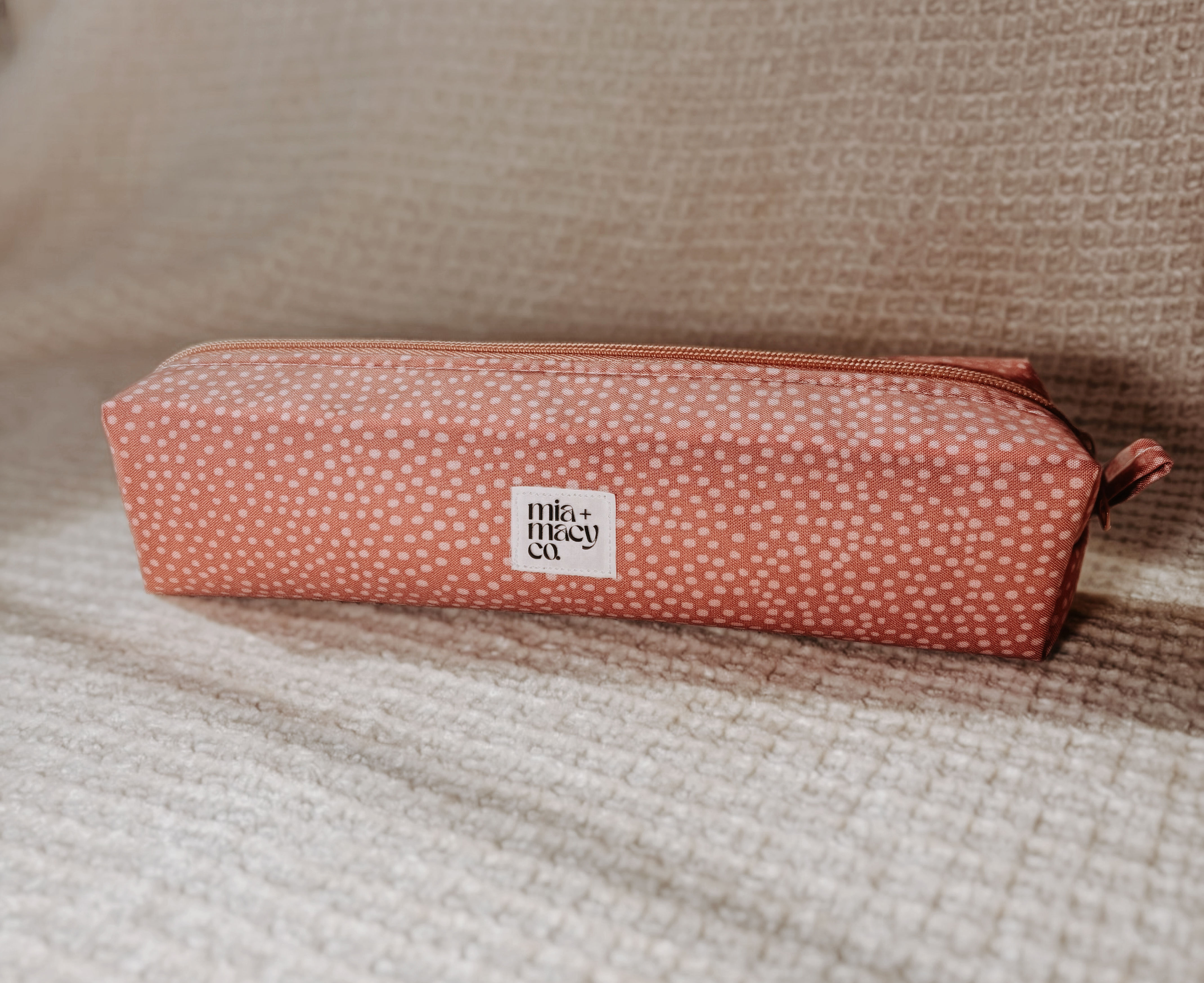 Pencil Pouch (Mauve Dot)