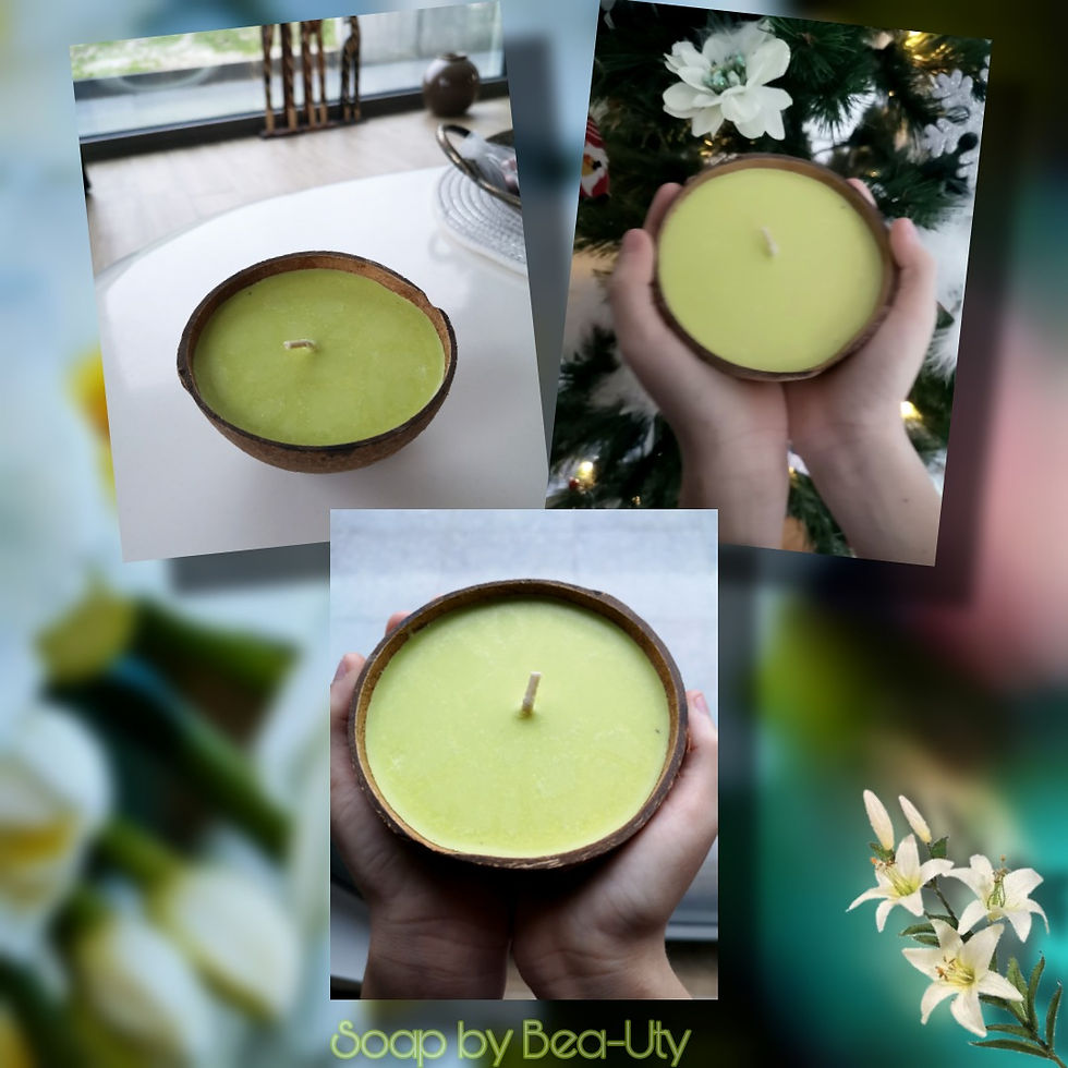 Miniature : Bougie dans une noix de coco - 170 gr
