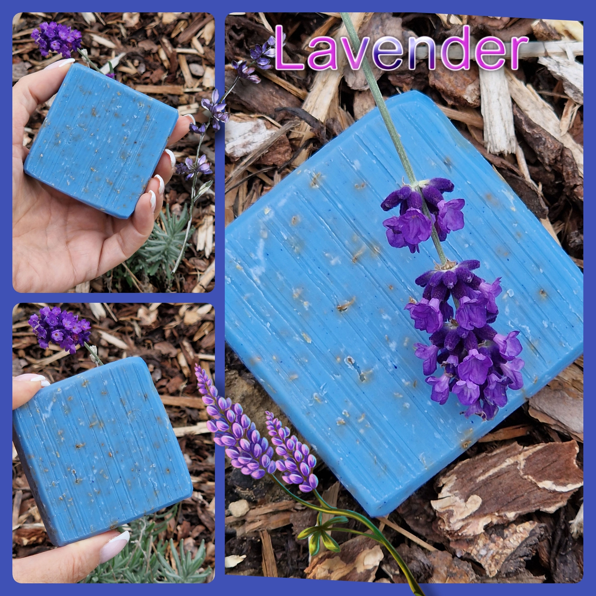 Savon de soin et de gommage à la lavande & citronnelle