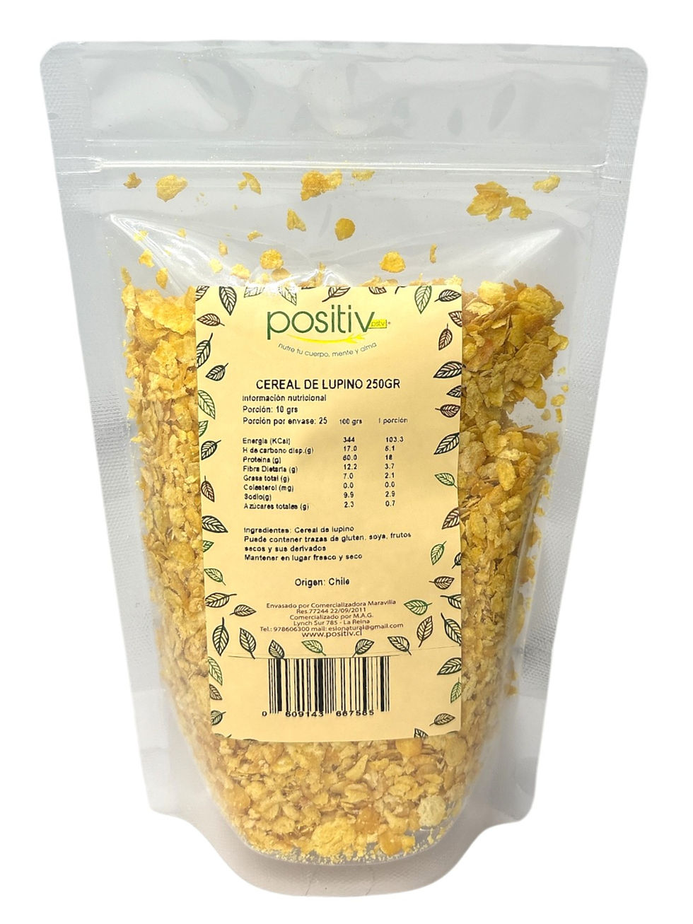 Lupino en hojuelas rico en proteinas y aminoacidos esenciales
