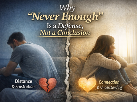 Why “Never Enough” Is a Defense, Not a Conclusion