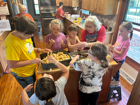 Debbie Monday SEI REMC Member sharing popcorn ball tradition
