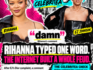 CELEBRITEA: RIHANNA TYPED ONE WORD UNDER EJ JOHNSON'S VIDEO — AND THE INTERNET BUILT A WHOLE FEUD