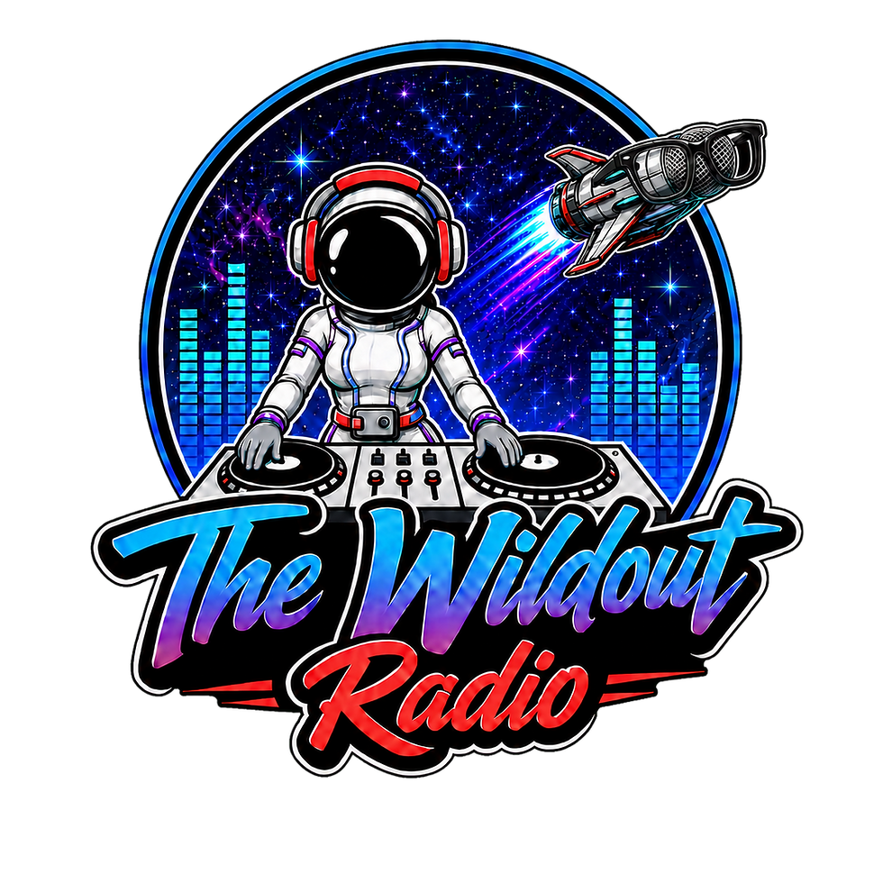 The Wild Out Radio DJ astronaut logo