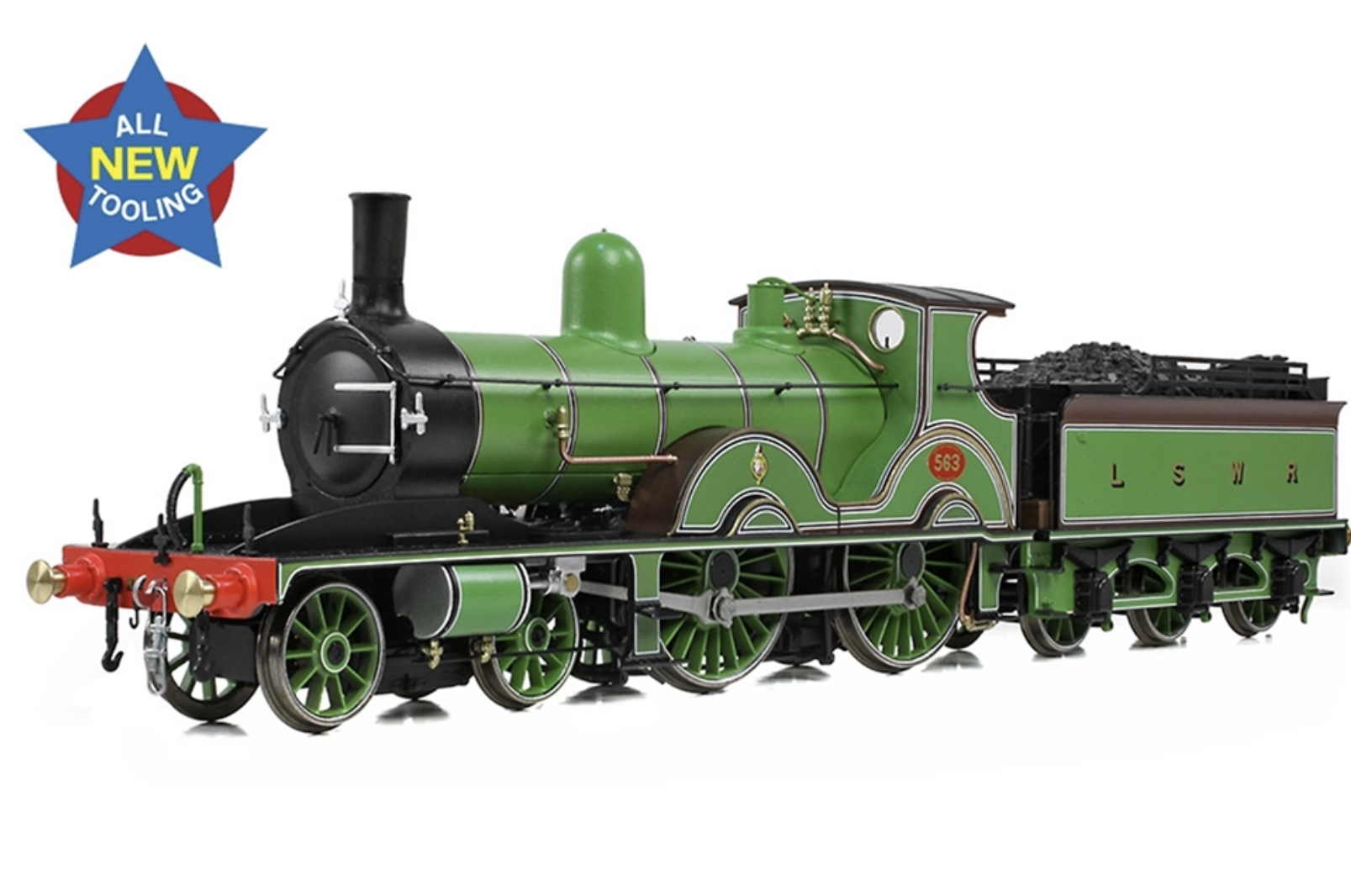 E85030 LSWR Adams T3 563 LSWR Drummond Green