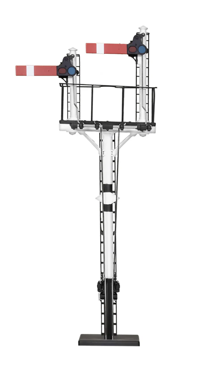 4L-002-004 OO Gauge Junctn Signal LMS with two arms, shorter post to Lt