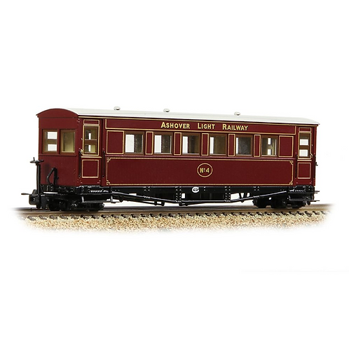 394-025A Gloucester Bogie Coach Ashover L.R. Crimson No. 4