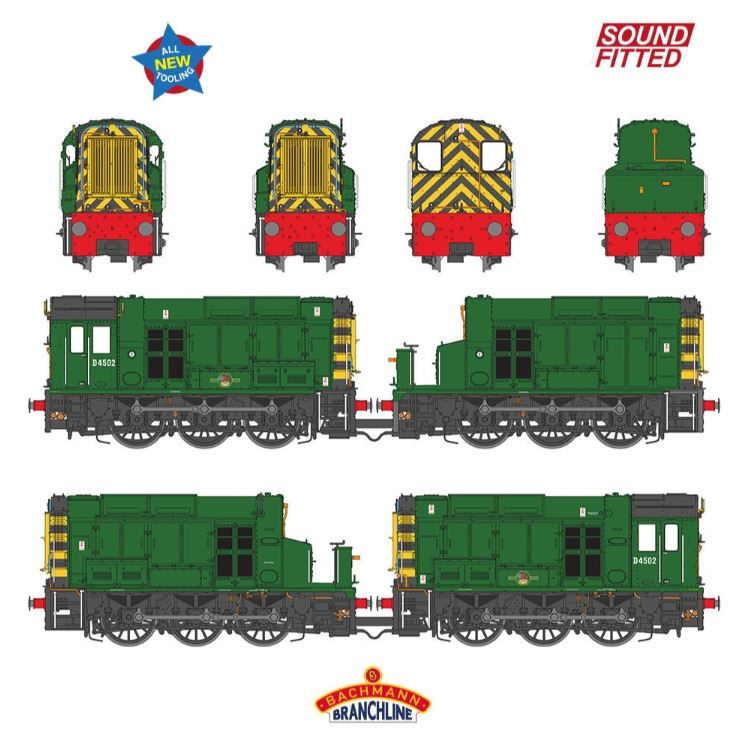 35-945SF Class 13 D4502 BR Green (Wasp Stripes)