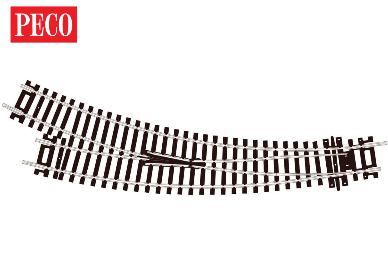 ST-244 Curved Turnout, Right Hand