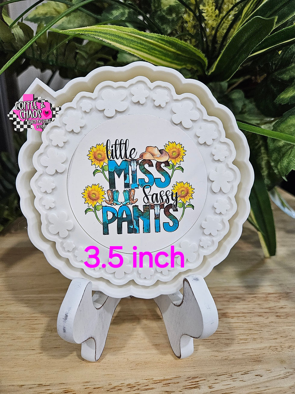 3.5 IN CARDSTOCK FLOWER CIRCLE