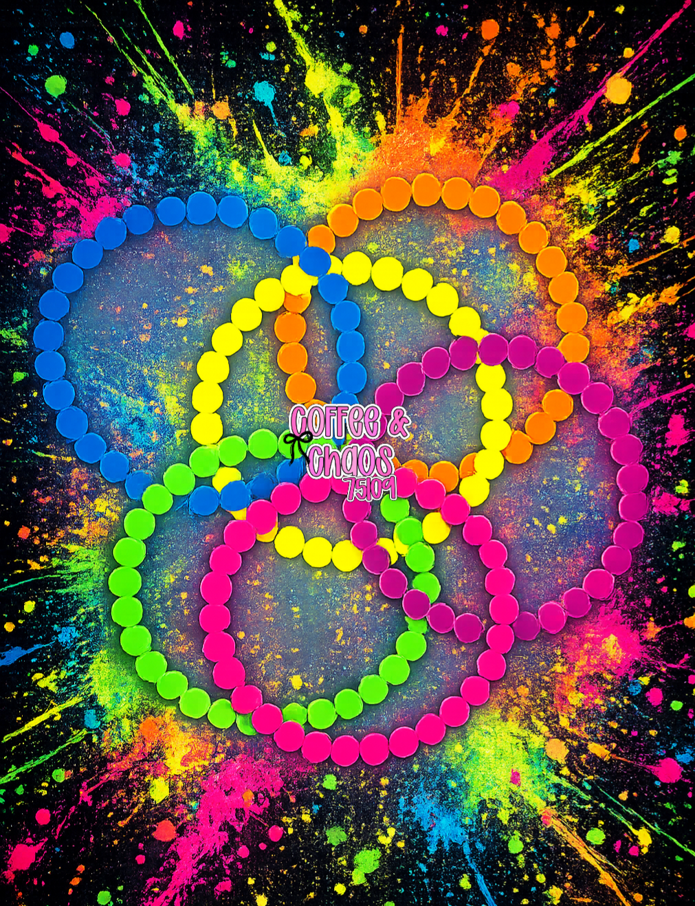 NEON CIRCLE BORDER 2 FOR SHAKER MOLDS (6 PCS)