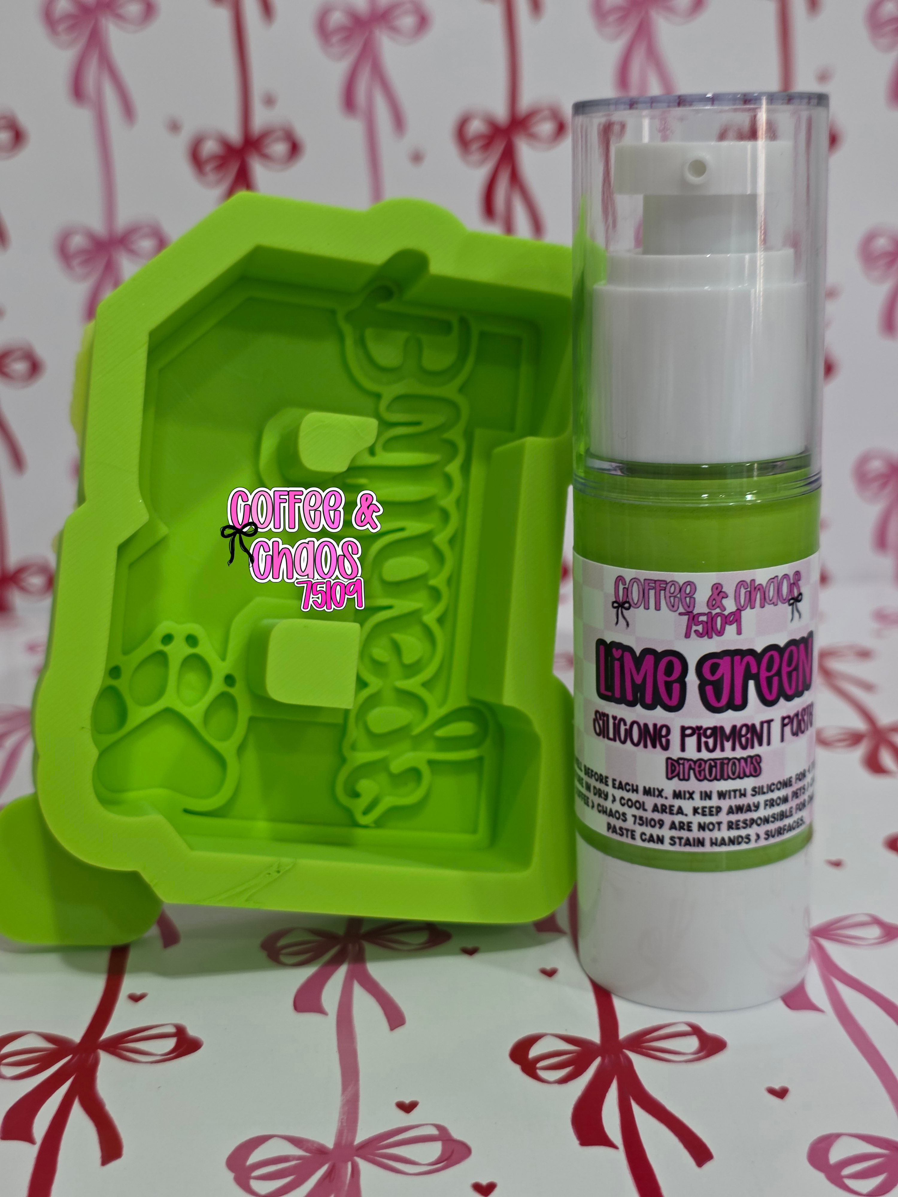 LIME GREEN SILICONE PIGMENT PASTE