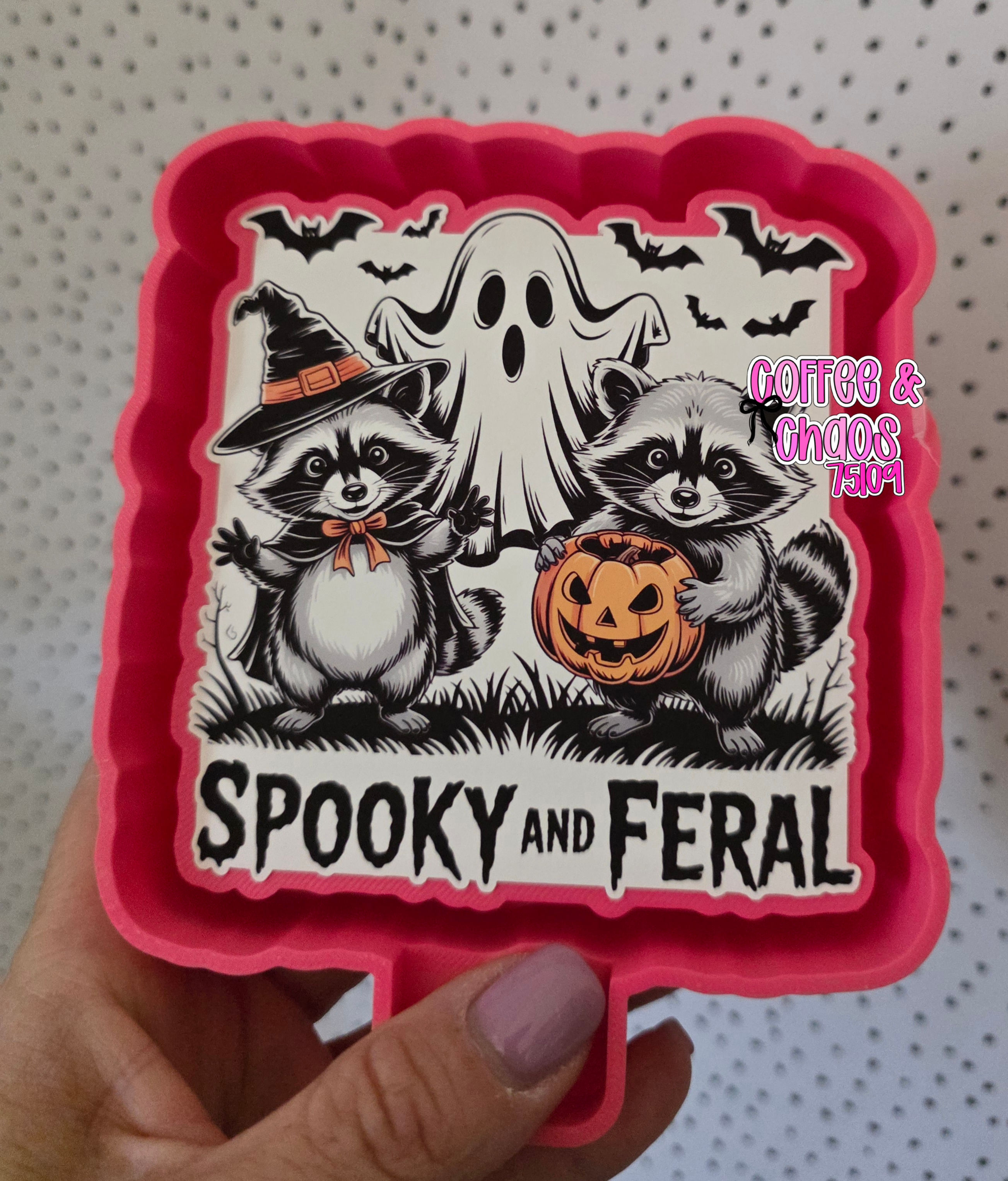 SPOOKY AND FERAL CARDSTOCK MOLD