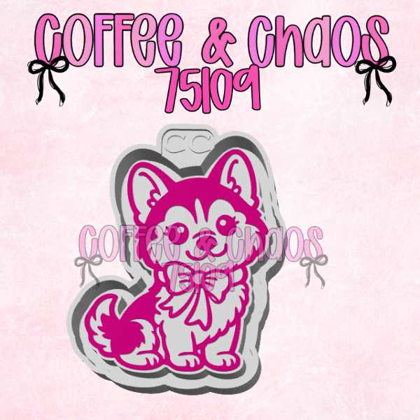 HUSKY PUPPY SILICONE FRESHIE MOLD