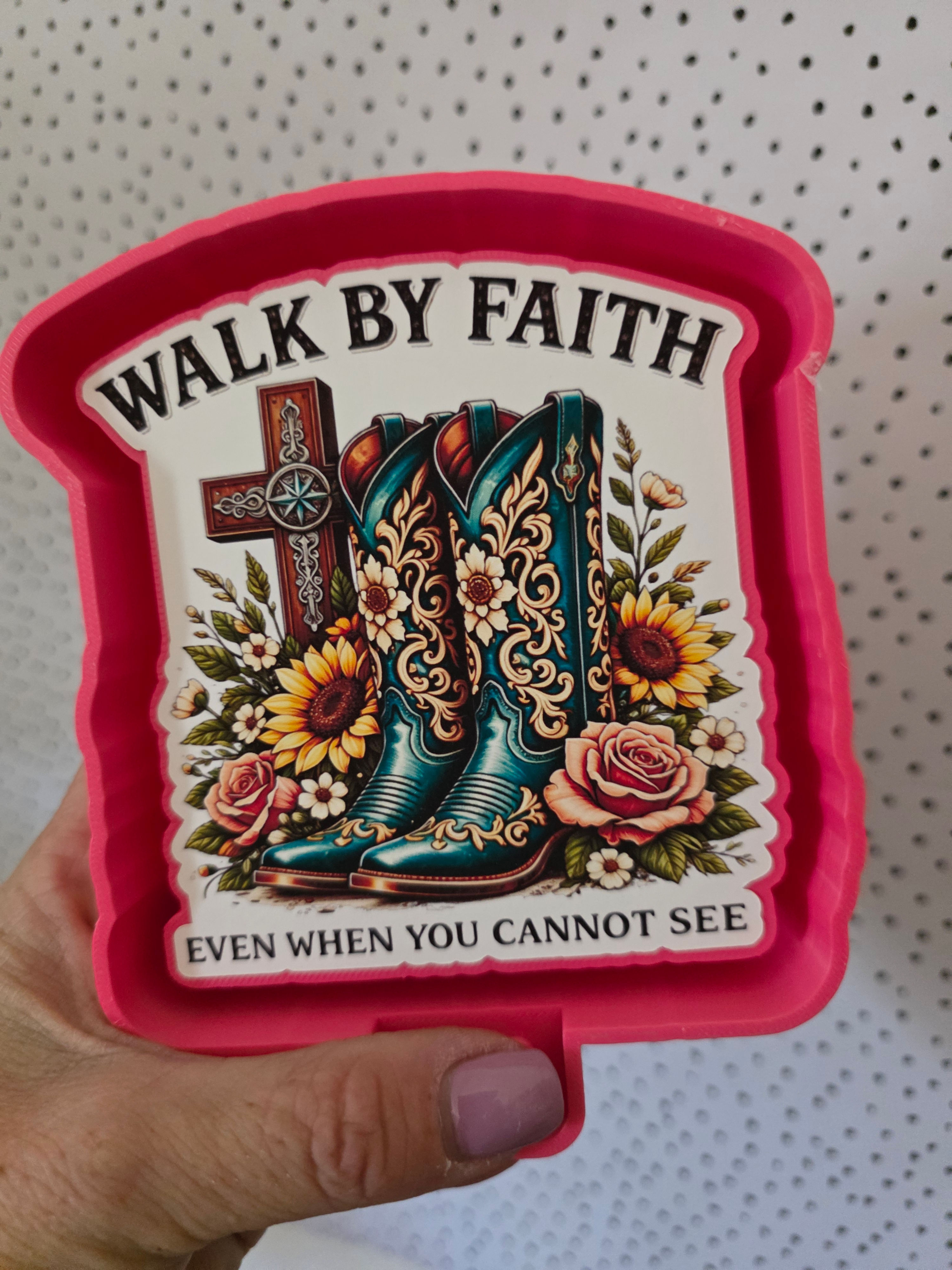 WALK BY FAITH CARDSTOCK MOLD