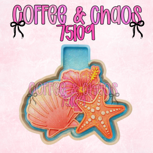 SUMMER SHELLS SILICONE FRESHIE MOLD