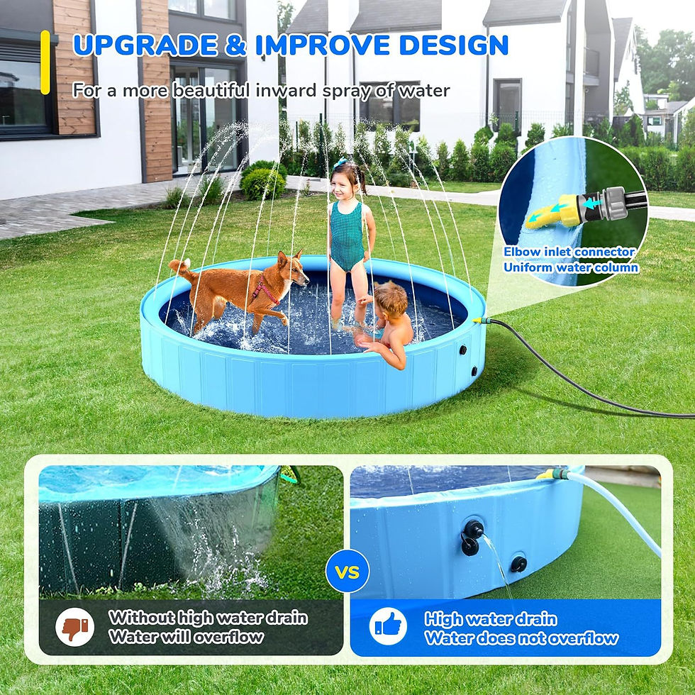 Thumbnail: Foldable Pet Splash Pool for Dogs and Bathing Fun