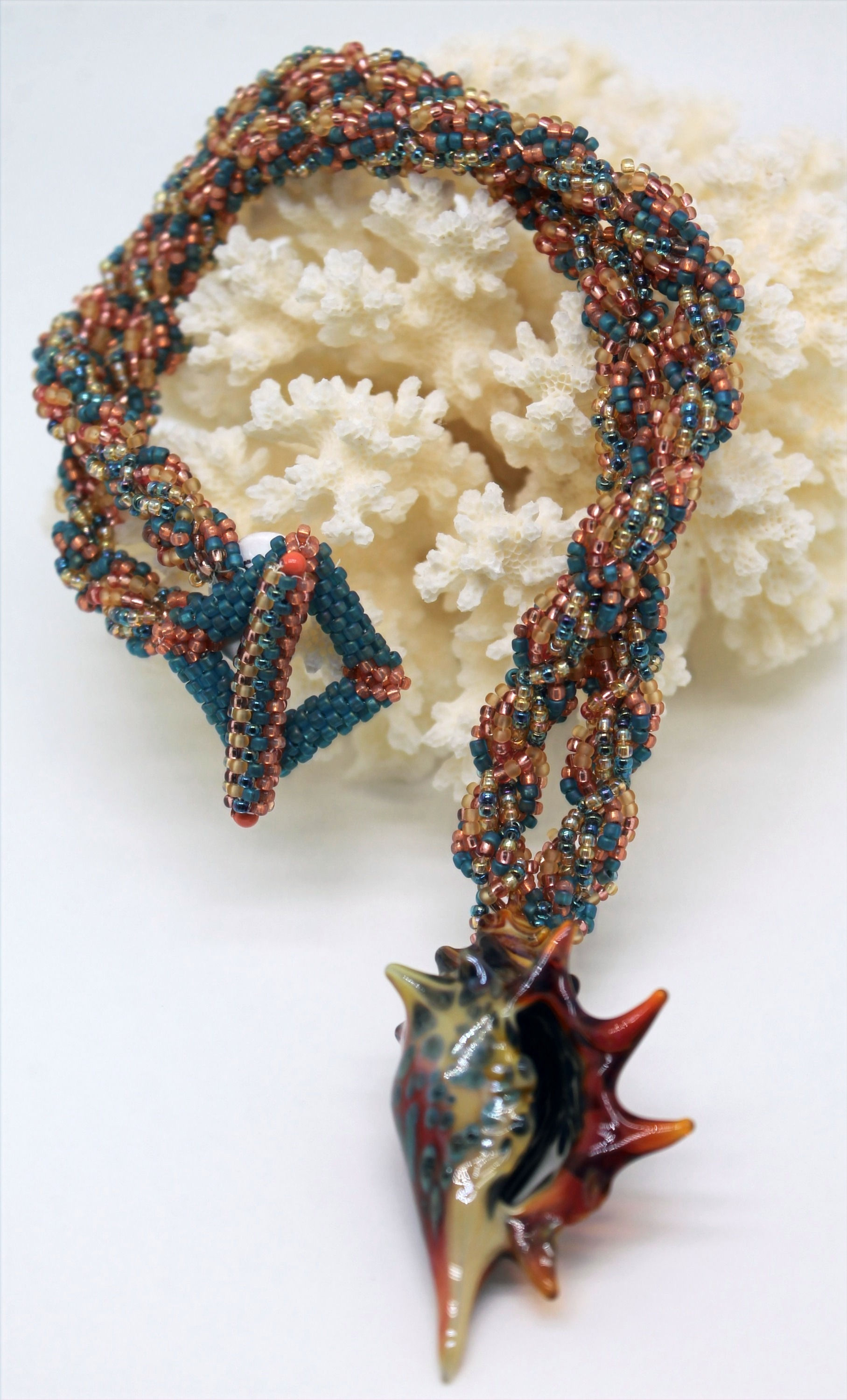 Shell in Glass Necklace