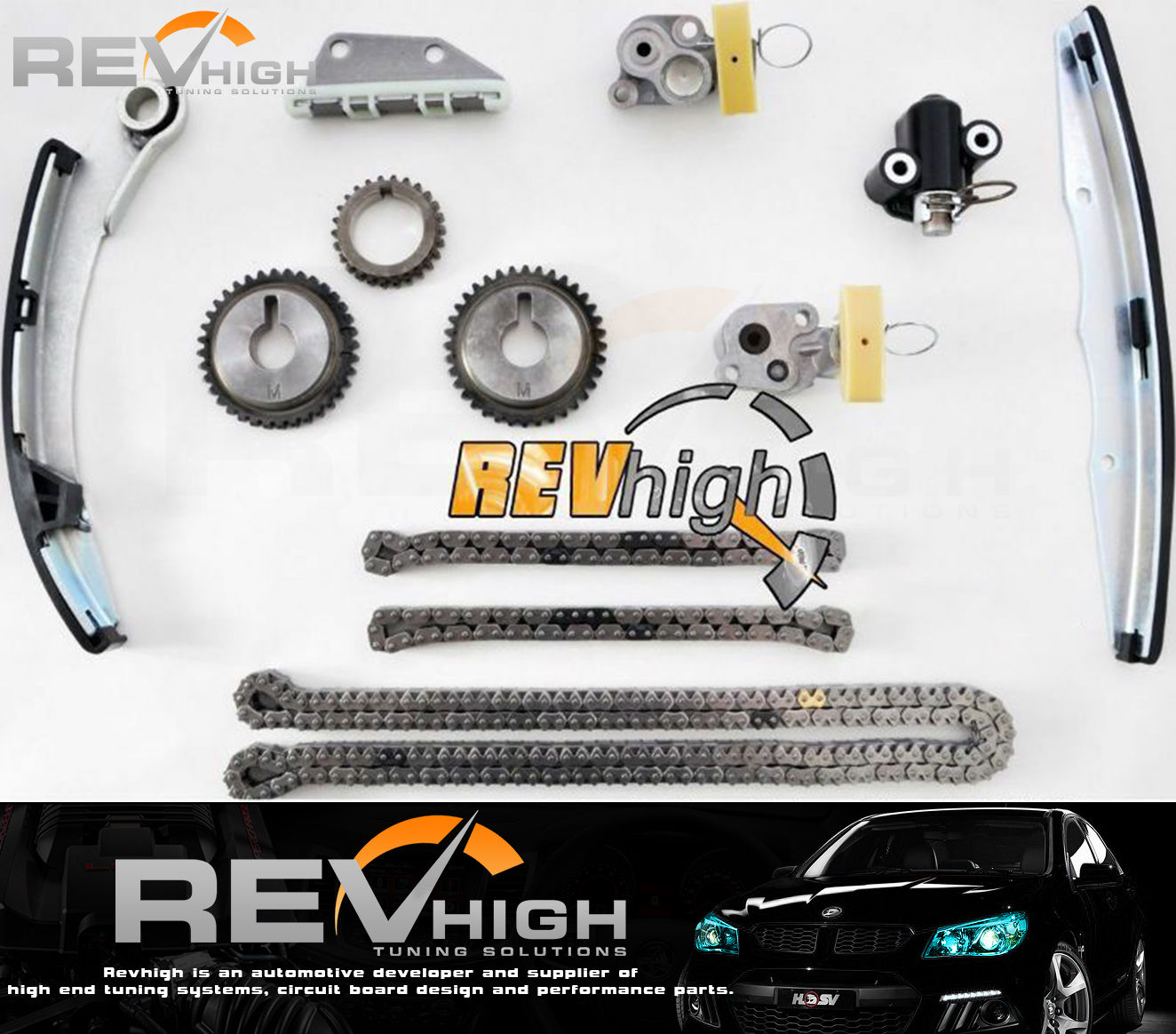 Revhigh Timing Chain Kit FOR Nissan Pathfinder R51 Set VQ40DE DOHC 24V 4.0L V6 w