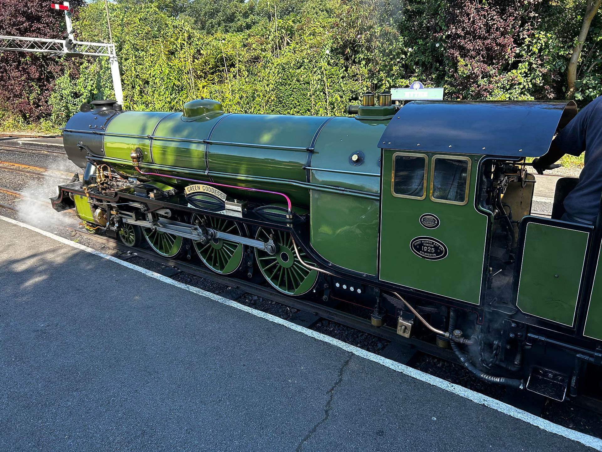 One of the steam trains