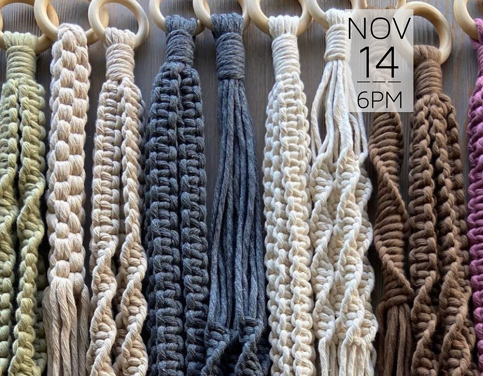 Macrame Plant Hanger Workshop || $37.50