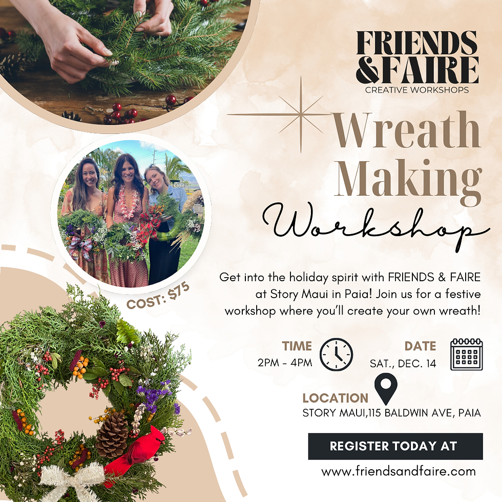 Wreath Workshop $75