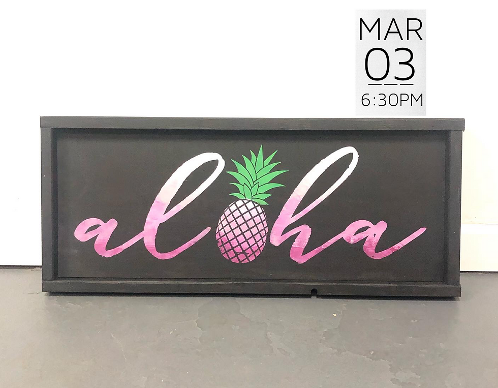 Private Wood Sign Workshop (J. Kamai) || $45+