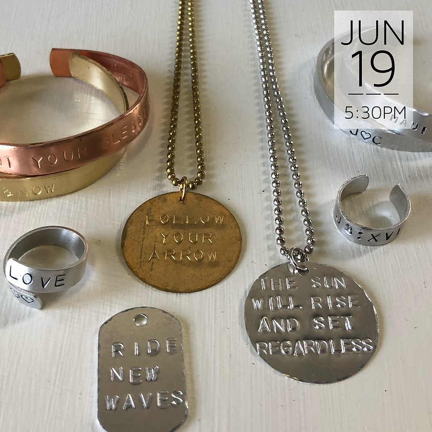 Jewelry Metal Stamping || $45