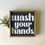 Thumbnail: Framed Wash Your Hands Wood Sign (case of 5)