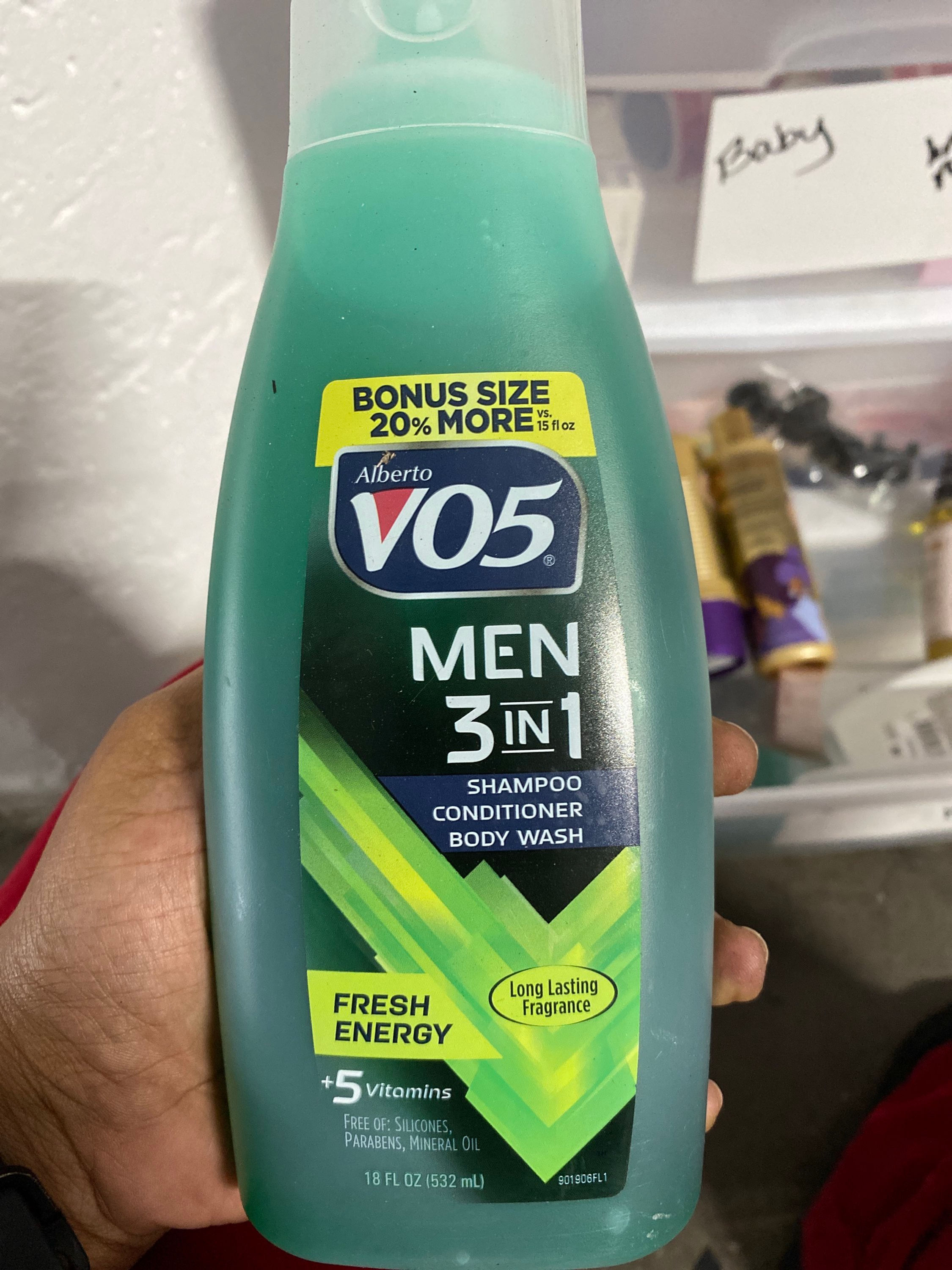 V05 Men 3-N-1 Shampoo/Conditioner/Body Wash