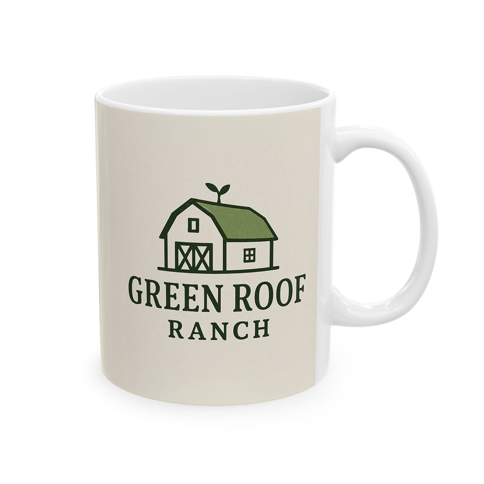 Thumbnail: Green Roof Ranch logo mug | Ceramic Mug 11oz