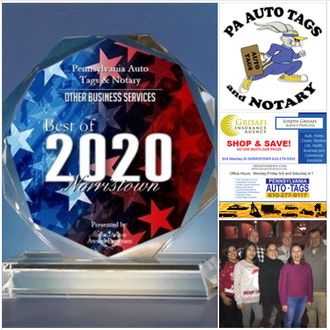 Grisafi Insurance Pennsylvania Auto Tags