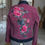 Miniature : Veste jeans zippée secondement  customisée Fleurs