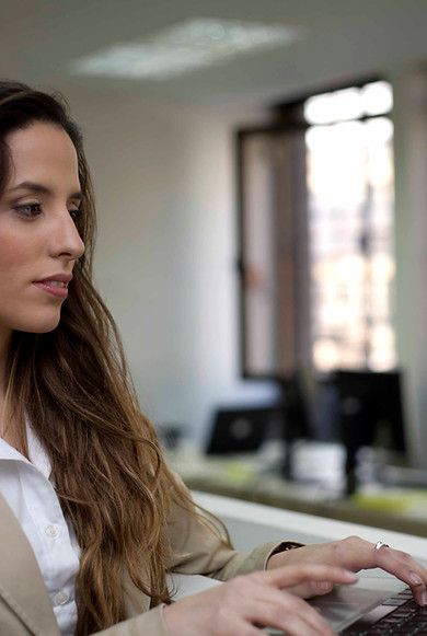 Business Woman Typing