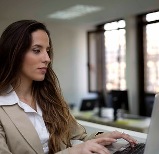 Business Woman Typing