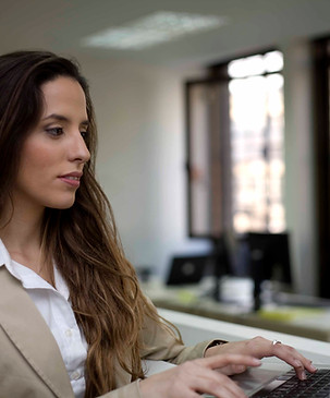 Business Woman Typing