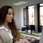 Business Woman Typing