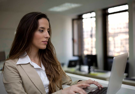 Business Woman Typing 