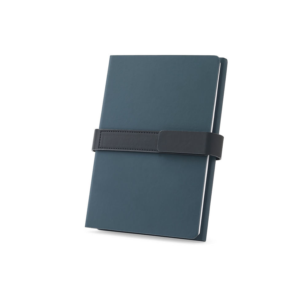 Miniatura: Caderno A5 com capa dura em 80% materiais reciclados
