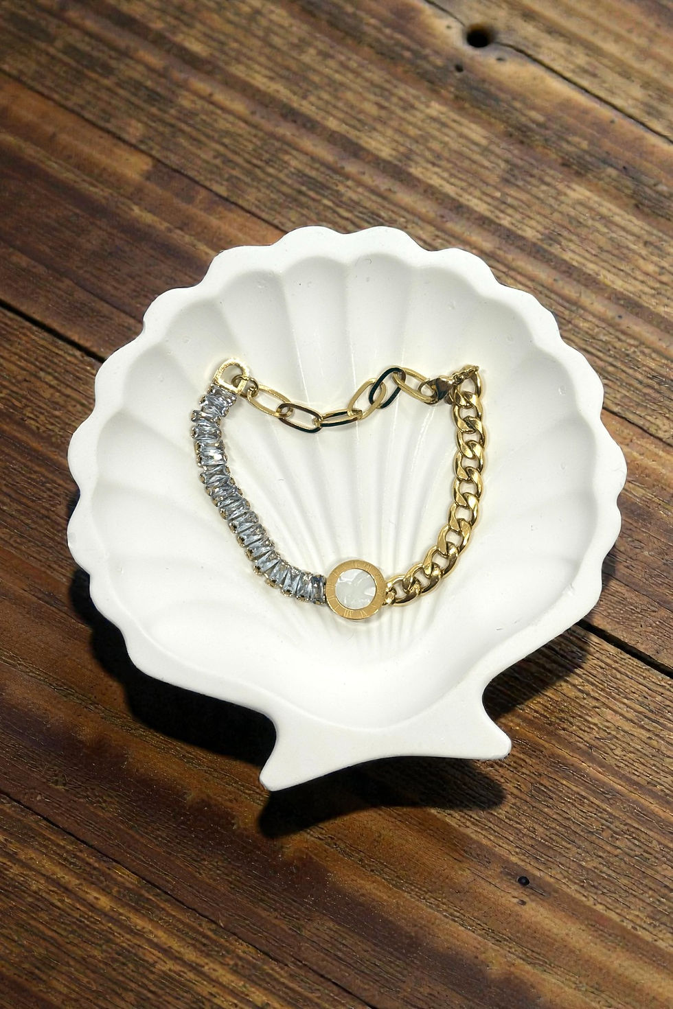 Küçük resim: Jewels of Hope Zirkon Taşlı Gurmet Zincir Çelik Kadın Bileklik 19 cm