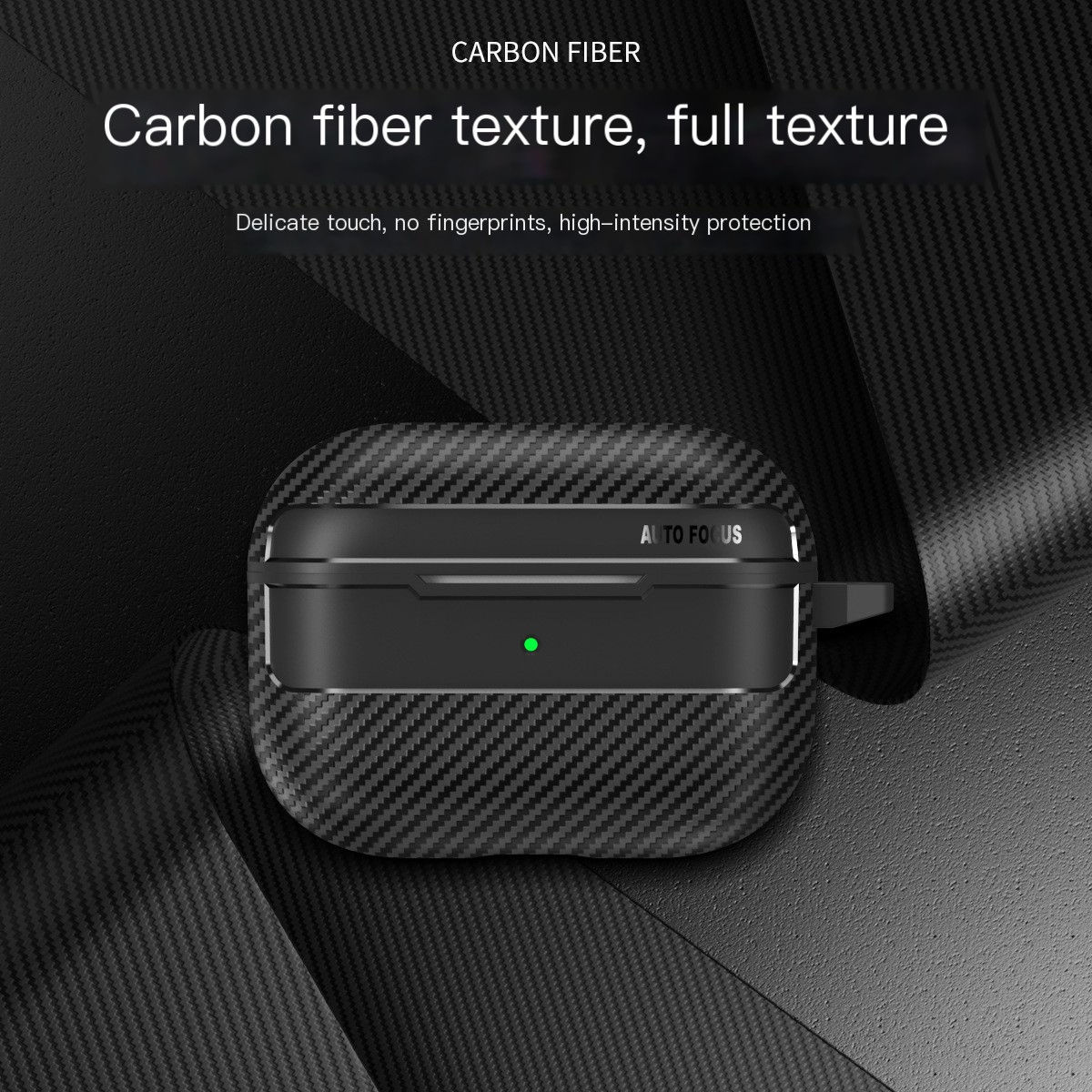 Elite Carbon Fiber Protective Case for AirPods