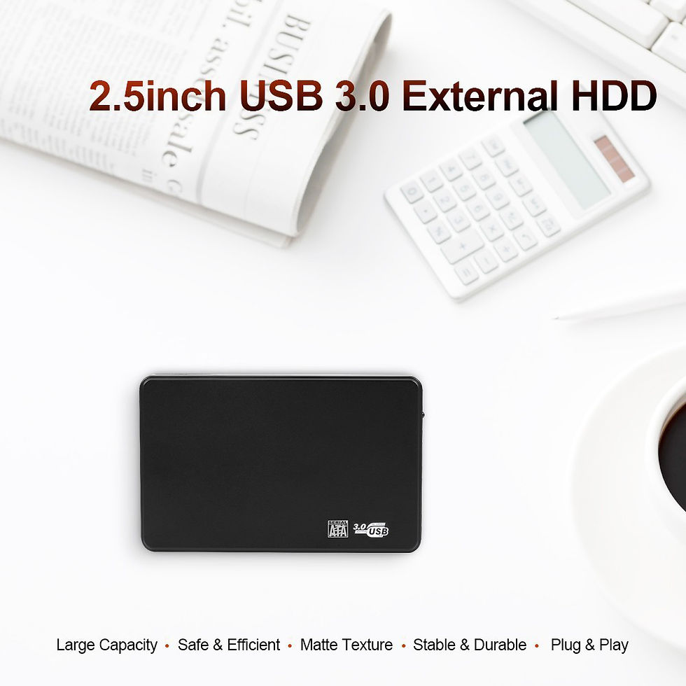 Miniatura: USB 3.0 HDD Enclosure 2.5" SATA HDD SSD External Hard Drive Case 5Gbps High Spee
