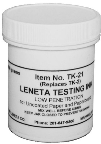 Ink Testing Paper Item TK-21 Low Penetration Leneta Paper-Testing Ink for Uncoated Paper ...
