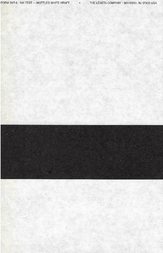 Form 3NT-9 Box Laminate Printing Ink Drawdown Sheet | H.J.Unkel Thailand