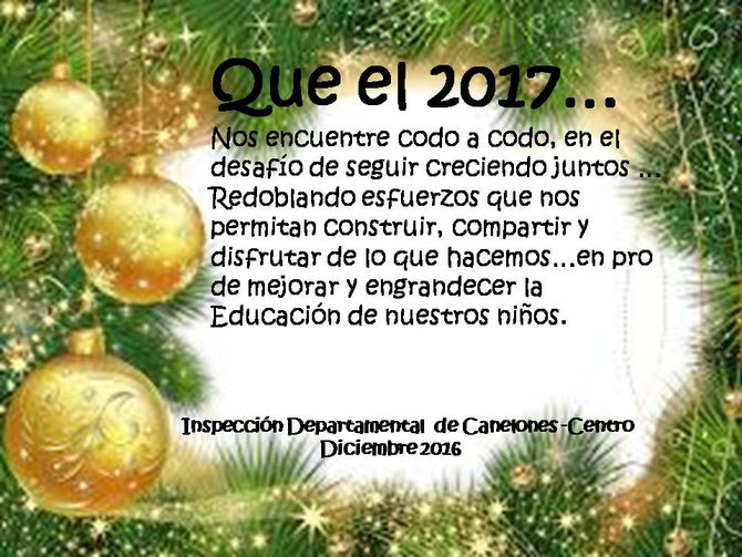 Saludo de fin de año...